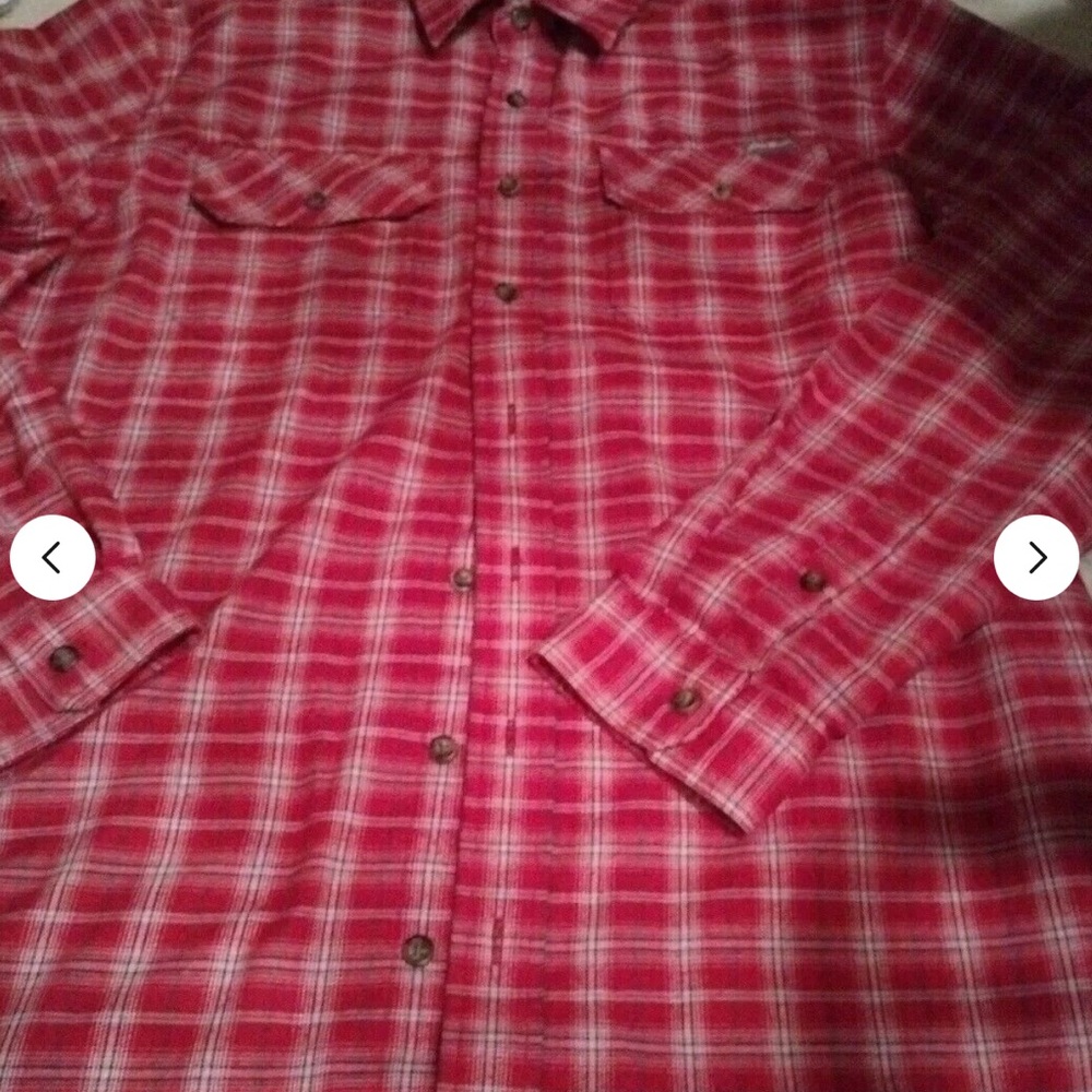 Eddie Bauer XLT Men's Red Plaid Shirt NWT
